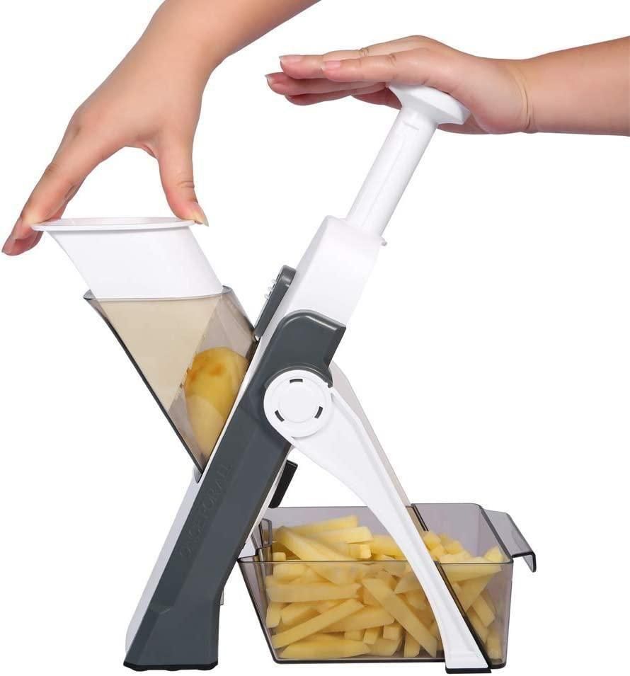 Slicer- Slicer for Vegetables, Meal Prep with Thickness, Size Adjustment